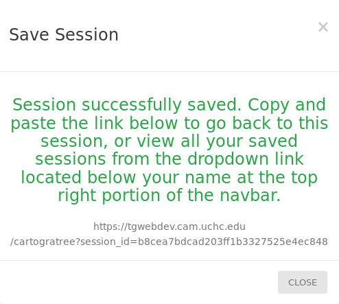 Save session form save success
